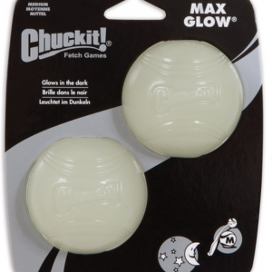 Chuckit! Max Glow Balls Twin Pack (Medium) for Dogs
