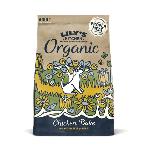 Lily's Kitchen Organic Chicken & Vegetable Dry Food for dogs (Chicken Bake)