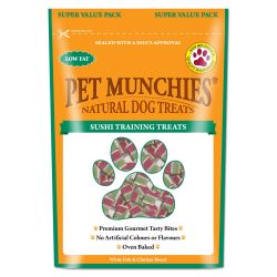 Pet Munchies Training Dog Treat Natural Sushi Super Value Pack 150g
