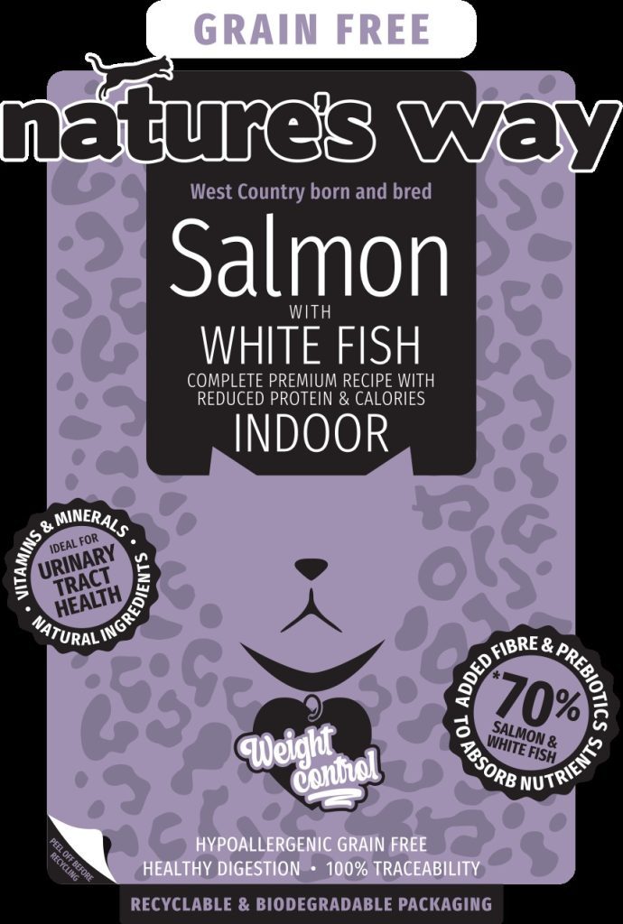 Nature's Way Complete Dry Food for Indoor Adult Cats - Grain Free Salmon with White Fish Recipe