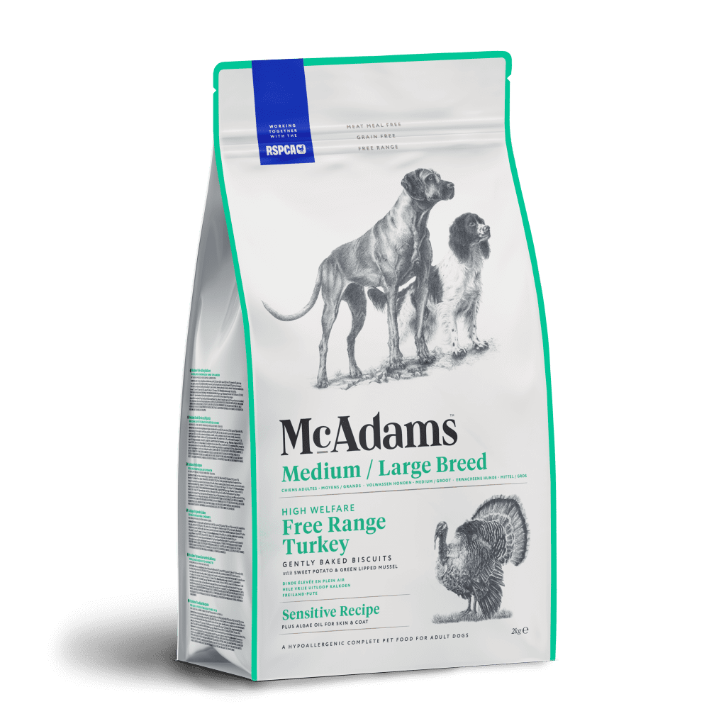 McAdams Sensitive Medium/Large Breed Free Range Turkey Dog Food