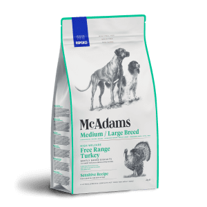 McAdams Sensitive Medium/Large Breed Free Range Turkey Dog Food